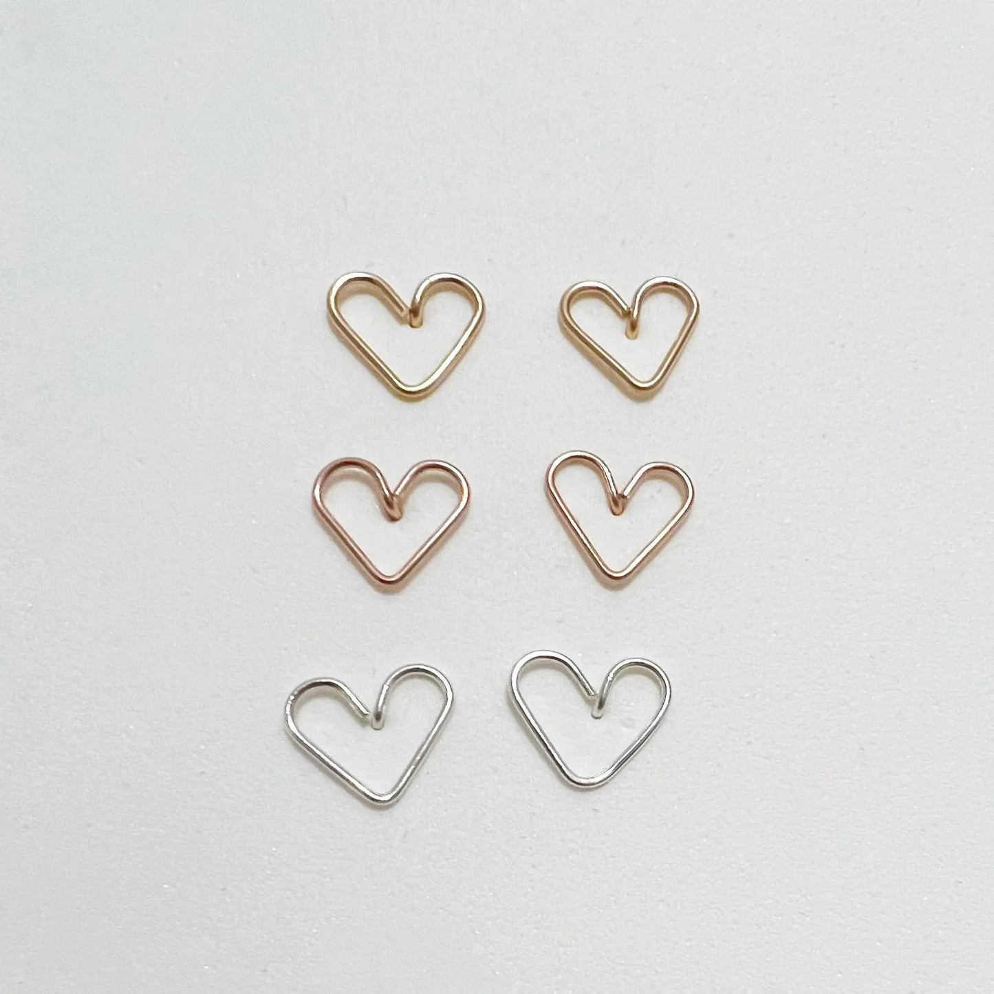 Heart Studs Earrings Nixso Boutique