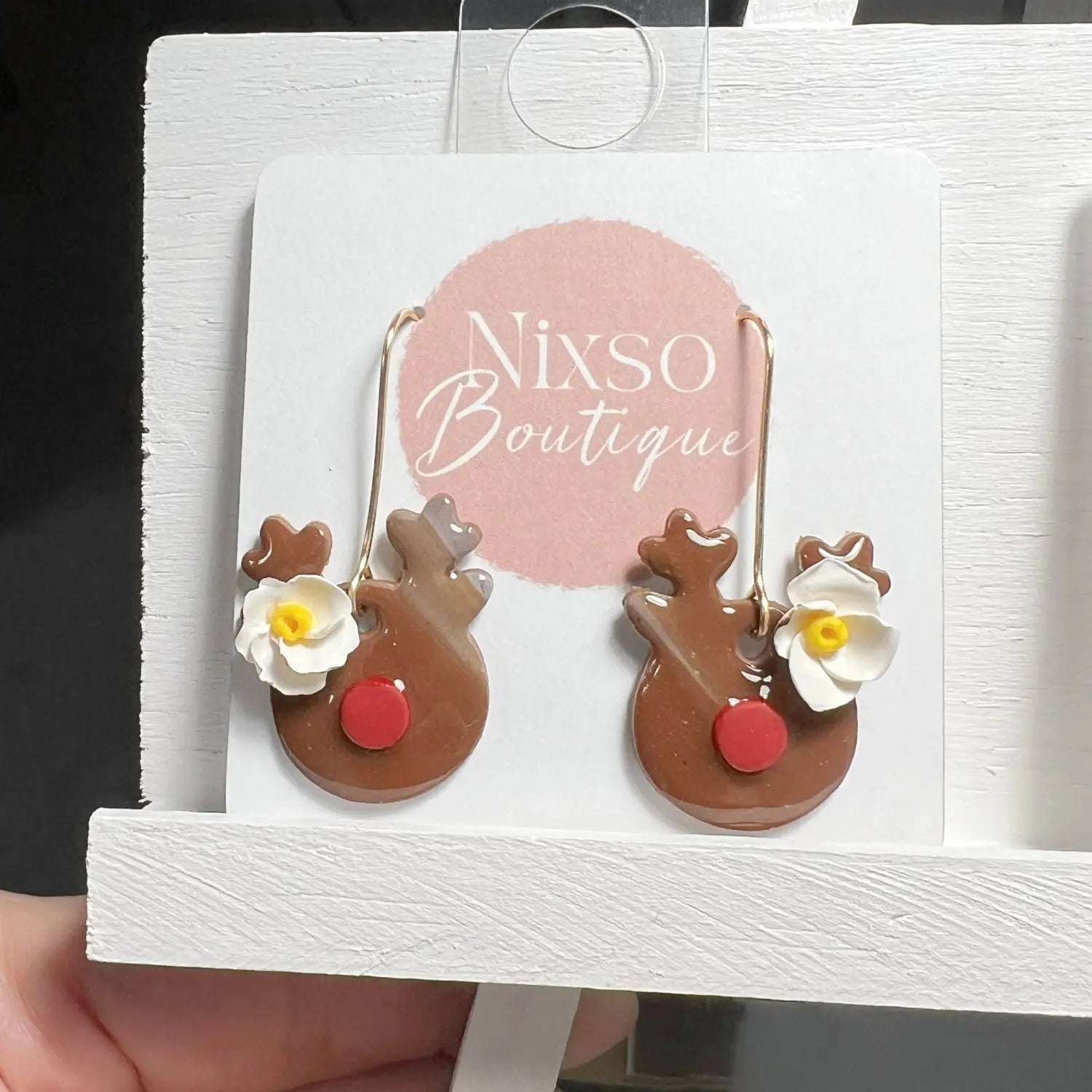 Reindeer earrings Nixso Boutique