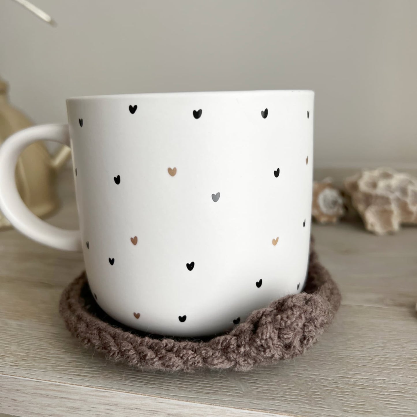 Knit coaster