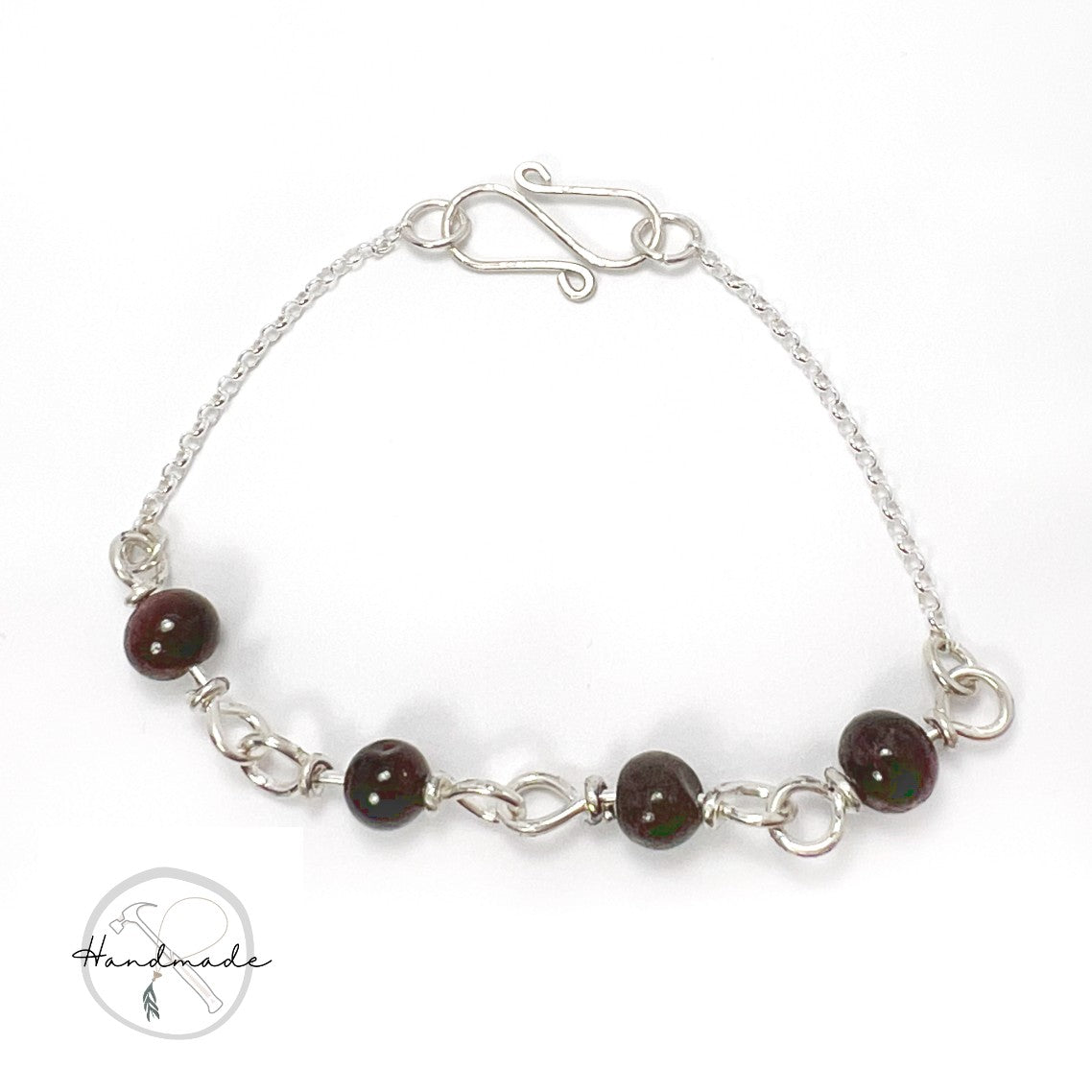 Garnet Bracelet (January Birthstone) Nixso Boutique