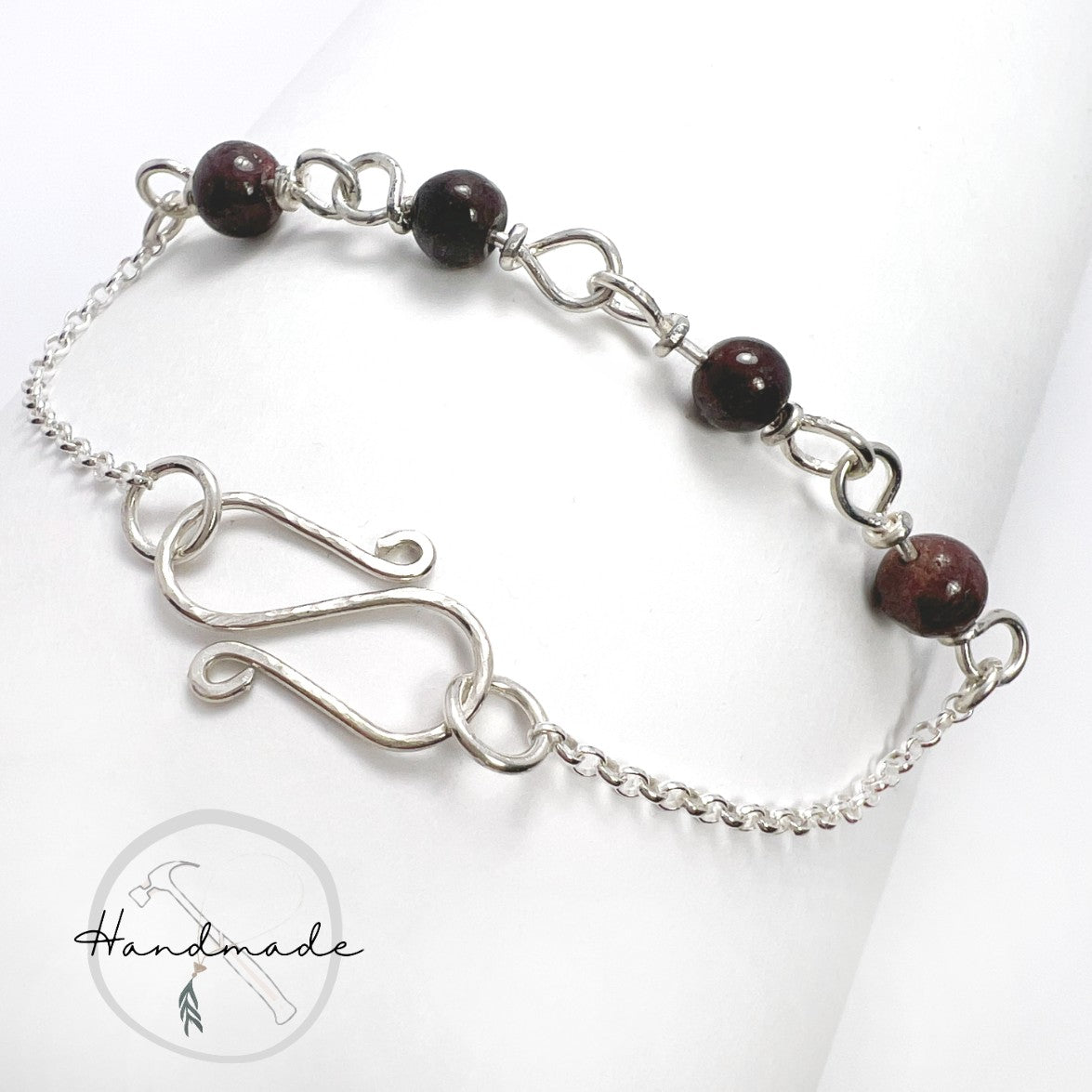 Garnet Bracelet (January Birthstone) Nixso Boutique