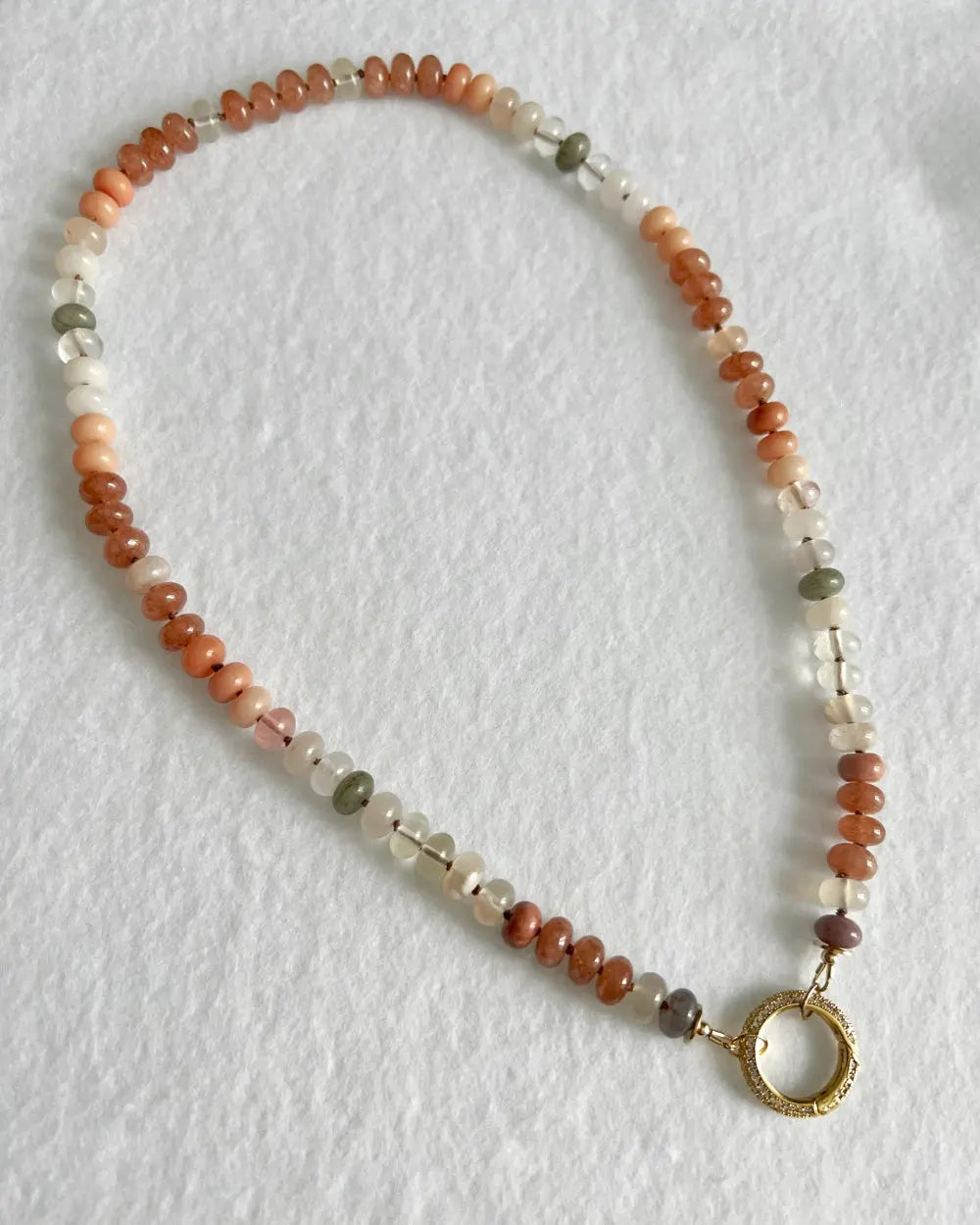 Silk beaded Necklace - 14K Gold Filled Nixso Boutique