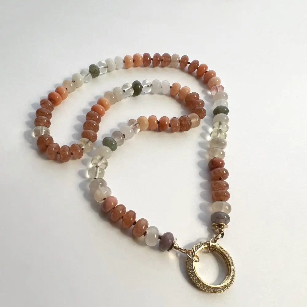 Silk beaded Necklace - 14K Gold Filled Nixso Boutique