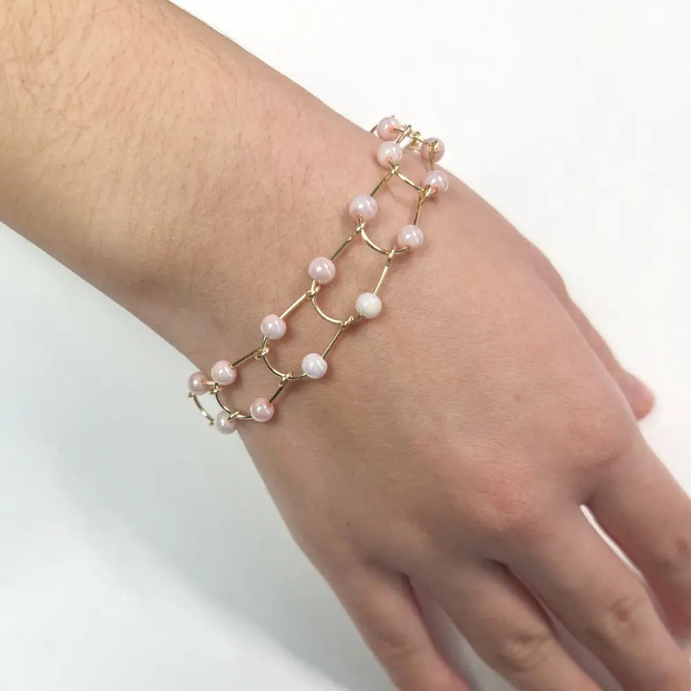 Wire bracelet (Semicircle links) Nixso Boutique