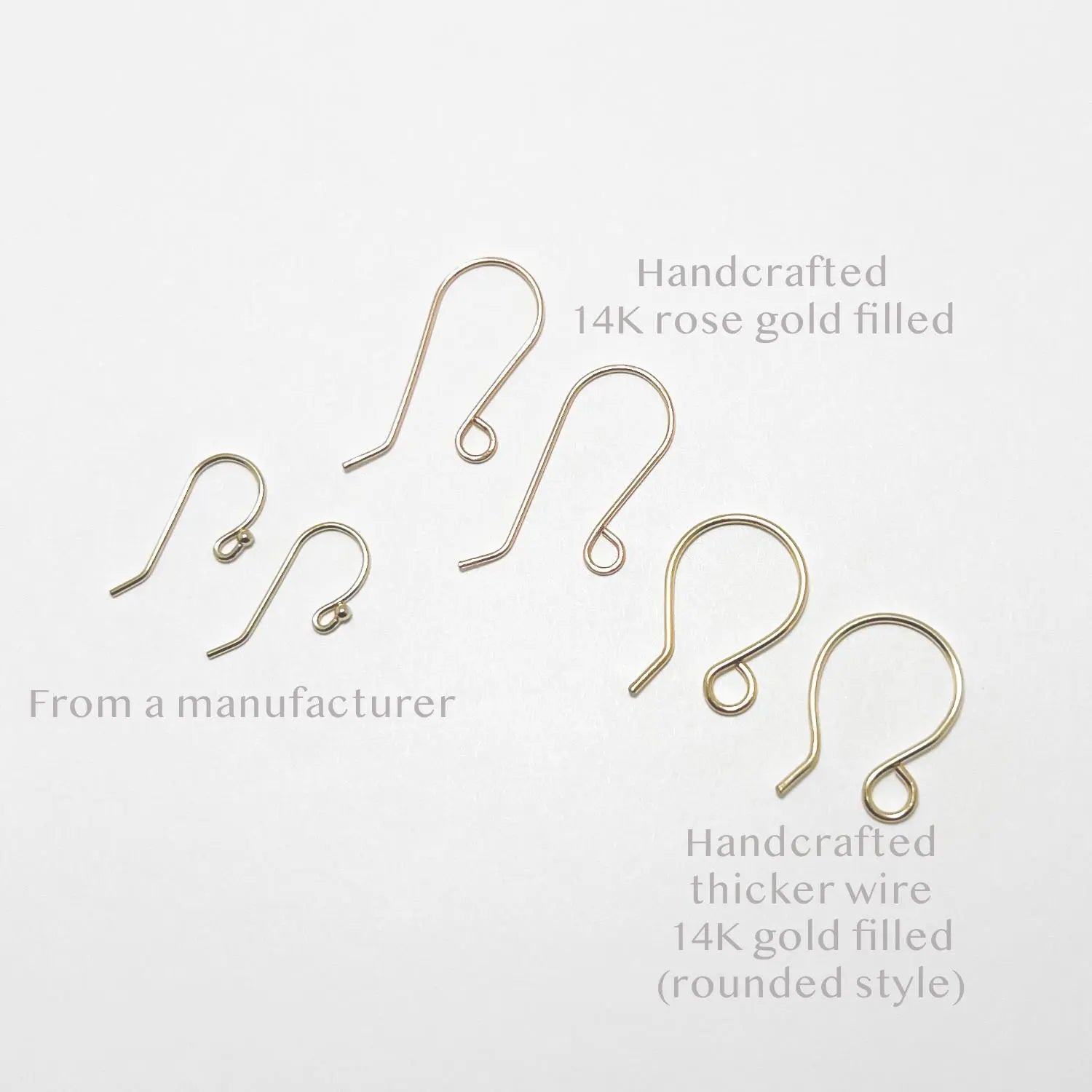 14K Gold Filled - Ear wires (pair) Nixso Boutique