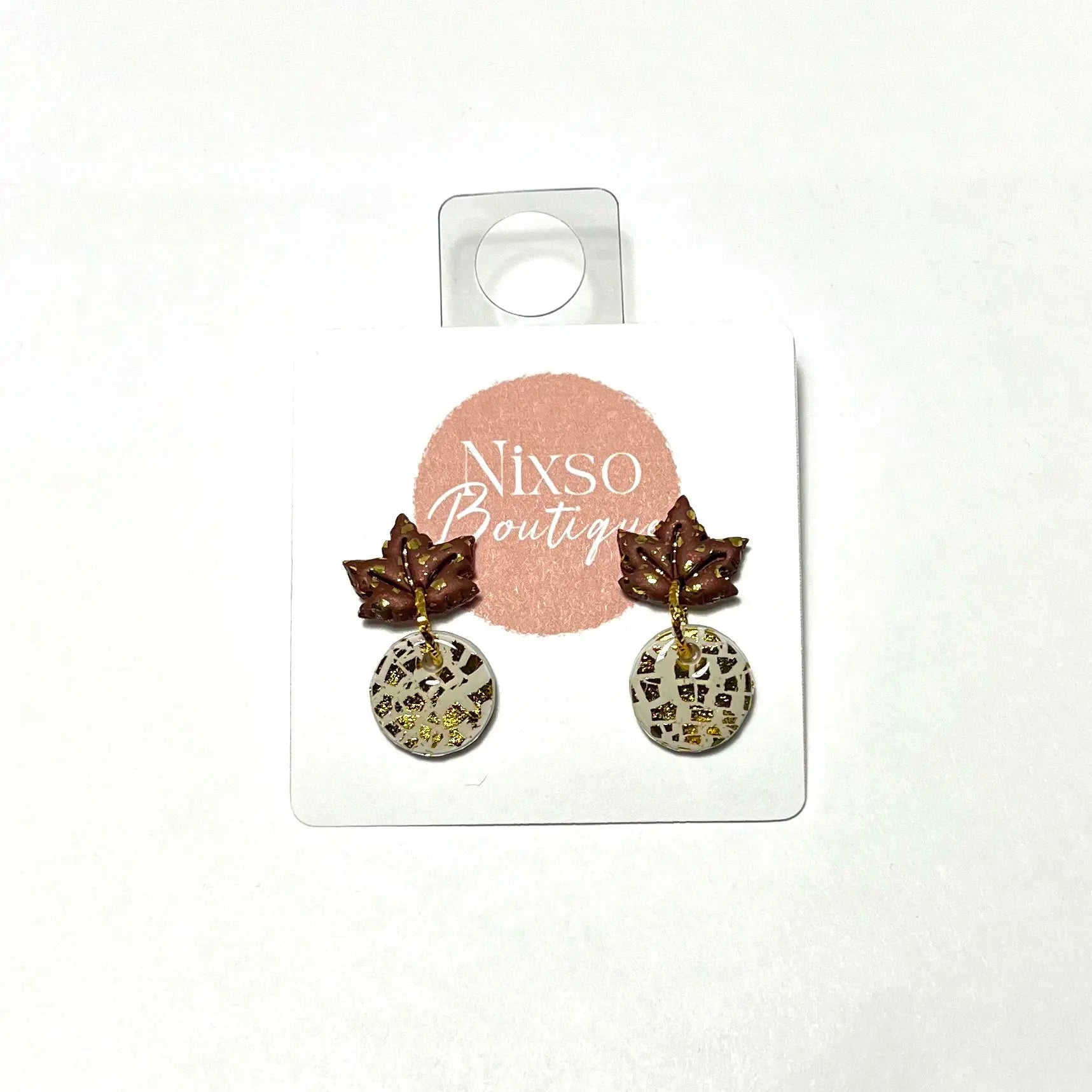 Maple leaf Custom earrings Nixso Boutique