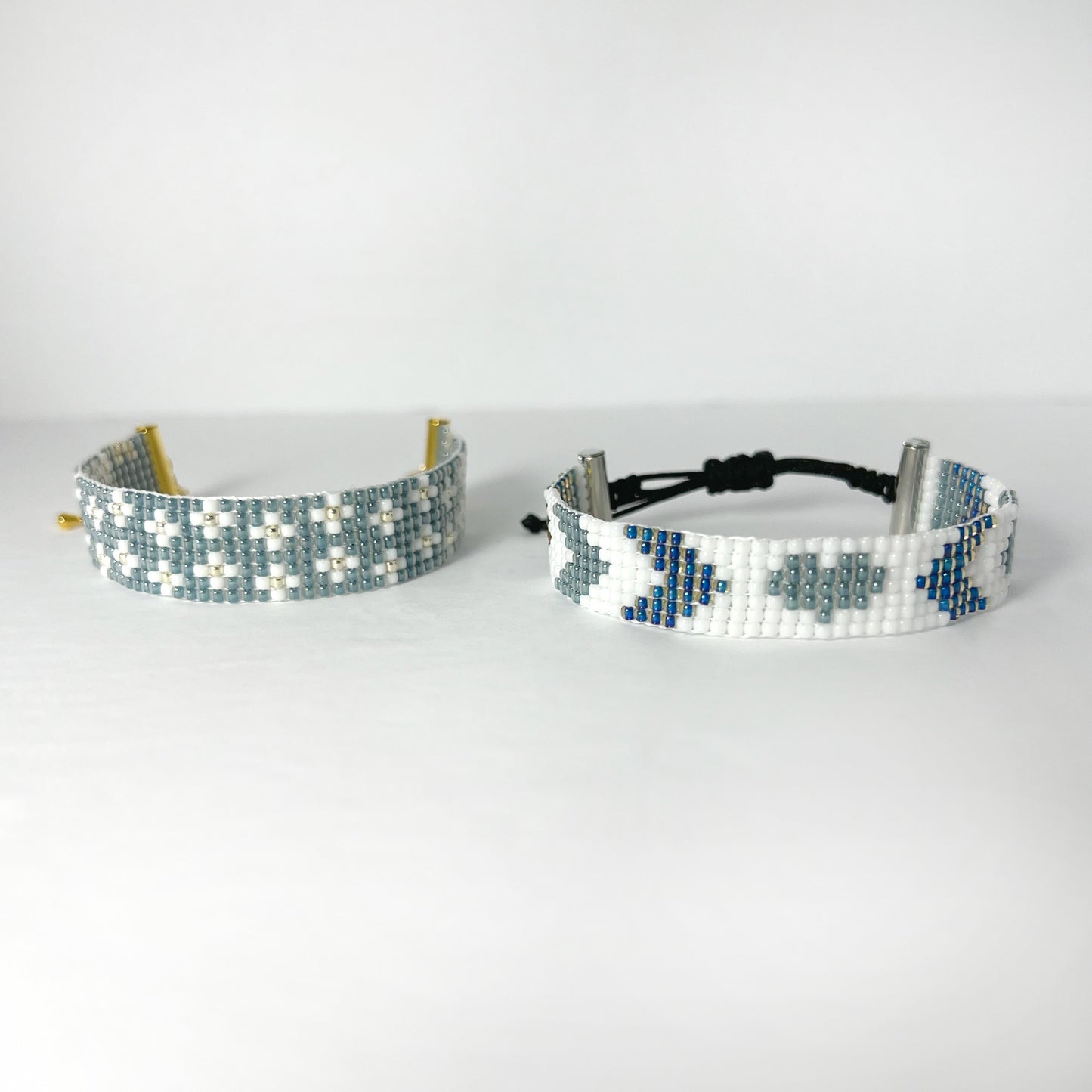 Bead Loom Bracelet "Blue Heart" Nixso Boutique