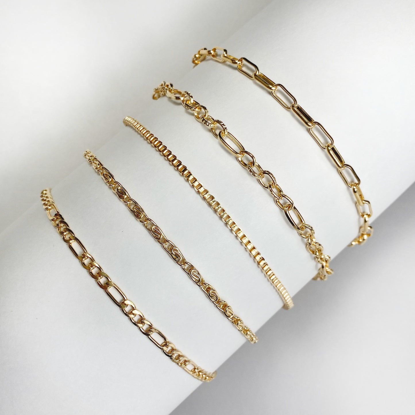 Everyday Stack Chain bracelets ♡ Nixso Boutique