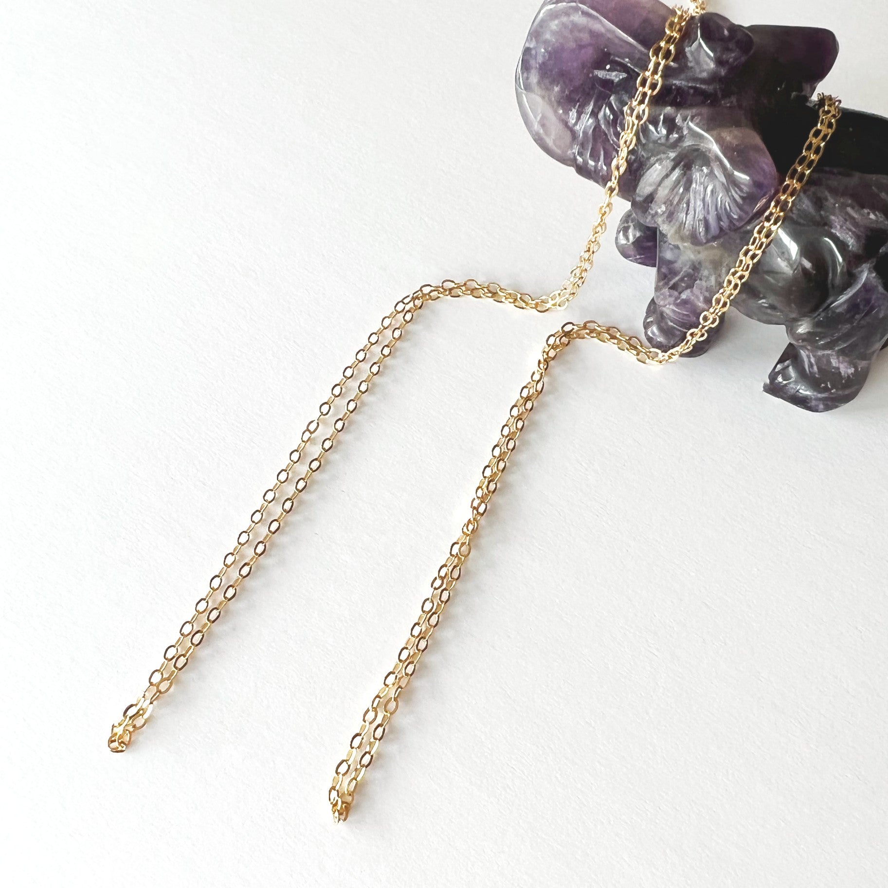 Fine cable Necklace 14K gold Filled Nixso Boutique