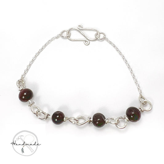 Garnet Bracelet (January Birthstone) Nixso Boutique