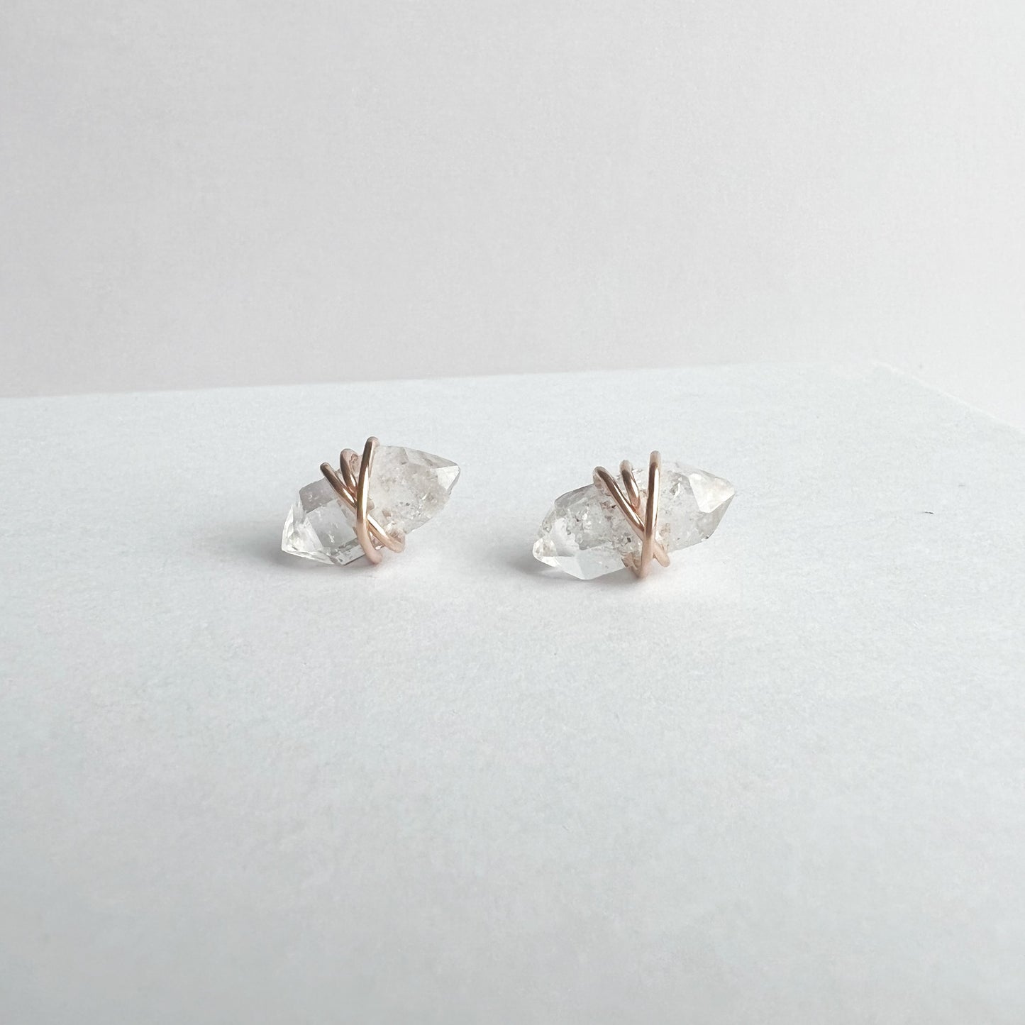 Herkimer Diamond Earring Studs Nixso Boutique