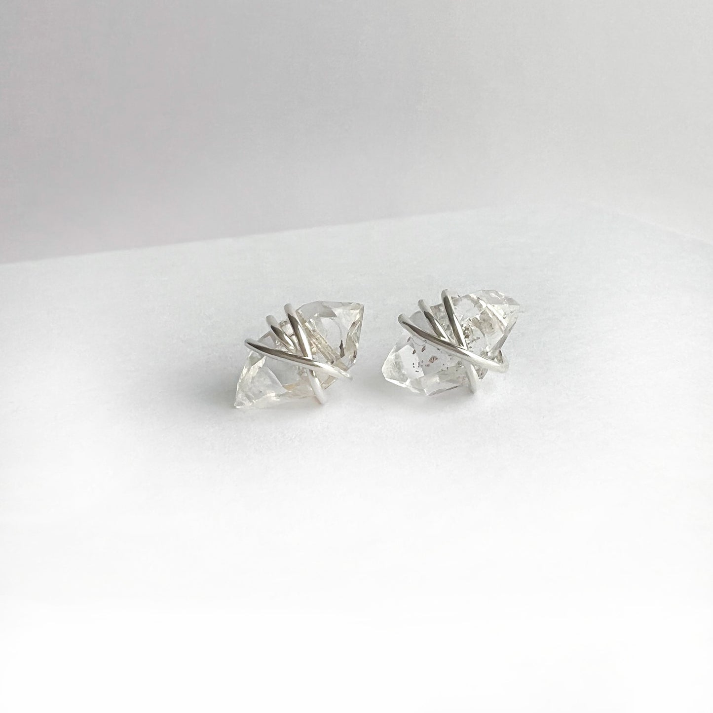 Herkimer Diamond Earring Studs Nixso Boutique